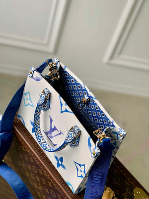 LV M22976 Louis Vuitton OnTheGo PM Handbag Blue - Default Title - View 7