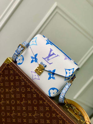 LV M23055 Louis Vuitton Pochette M¨¦tis MM Handbag Blue - Default Title - View 2