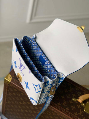 LV M23055 Louis Vuitton Pochette M¨¦tis MM Handbag Blue - Default Title - View 8