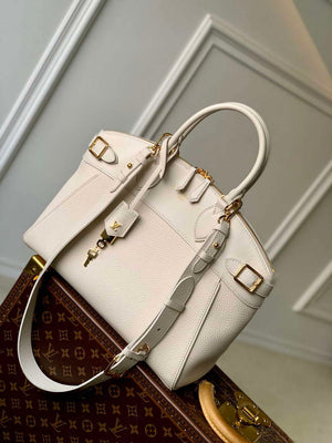 LV M23061 Louis Vuitton Lock It MM Bag Cr¨¨me Beige - Default Title - View 1