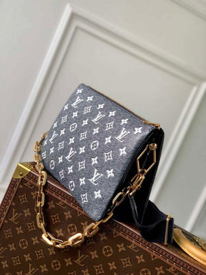 LV M23071 Louis Vuitton Coussin PM Bag Blue - Default Title - View 3
