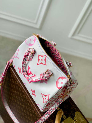 LV M23073 Louis Vuitton Speedy Bandouliere 25 Handbag Pink - Default Title - View 7