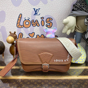 LV M23097 Louis Vuitton Montsouris Messenger Bag Cognac - Default Title - View 1