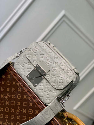 LV M23152 Louis Vuitton S-Lock Messenger Bag Mineral Gray - Default Title - View 1
