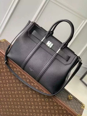 LV M23153 Louis Vuitton Georges Tote MM H30 Black - Default Title - View 1