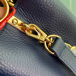 LV M23199 Louis Vuitton Capucines MM Handbag French Blue - Default Title - View 7