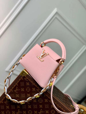 LV M23363 Louis Vuitton Capucines Mini Handbag Jasmine Pink - Default Title - View 2