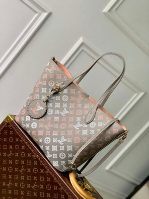 LV M23387 Louis Vuitton Blossom MM Tote Bag Gray - Default Title - View 2