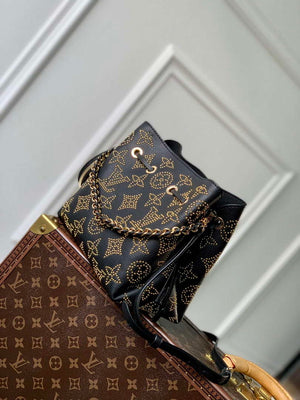LV M23392 Louis Vuitton Bella Bucket Bag Black - Default Title - View 2