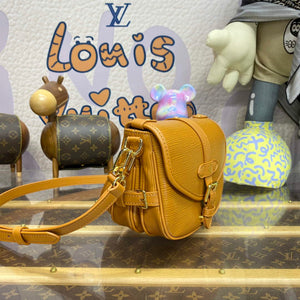 LV M23471 Louis Vuitton Saumur BB Saddle Bag Safran Brown - Default Title - View 3