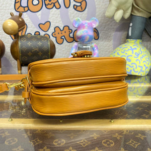 LV M23471 Louis Vuitton Saumur BB Saddle Bag Safran Brown - Default Title - View 4
