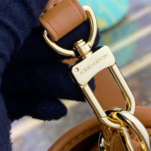 LV M23471 Louis Vuitton Saumur BB Saddle Bag Safran Brown - Default Title - View 7