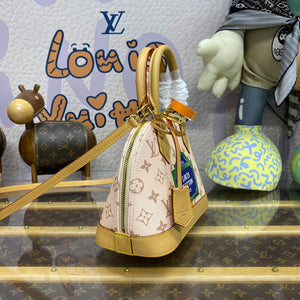 LV M23502 Louis Vuitton Alma BB Bag Beige/Ochre - Default Title - View 3