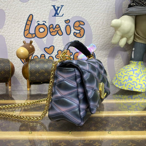 LV M23569 Louis Vuitton GO-14 MM Handbag Black/Pink - Default Title - View 3