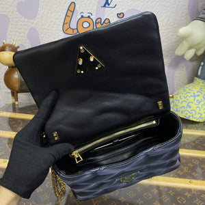 LV M23569 Louis Vuitton GO-14 MM Handbag Black/Pink - Default Title - View 9