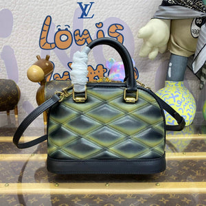 LV M23576 Louis Vuitton Alma BB Bag Black/Green - Default Title - View 2