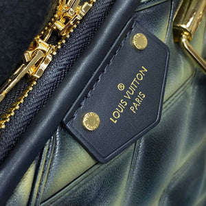 LV M23576 Louis Vuitton Alma BB Bag Black/Green - Default Title - View 5