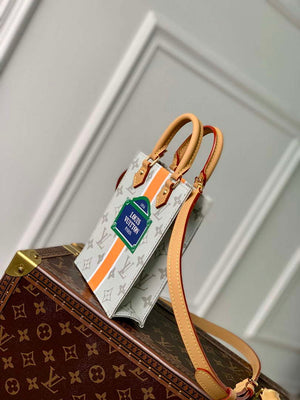 LV M23615 Louis Vuitton Petit Sac Plat Bag Beige/Ocher - Default Title - View 2