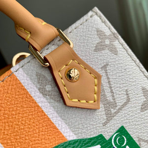 LV M23615 Louis Vuitton Petit Sac Plat Bag Beige/Ocher - Default Title - View 5