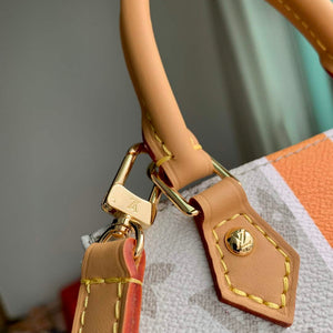 LV M23615 Louis Vuitton Petit Sac Plat Bag Beige/Ocher - Default Title - View 6