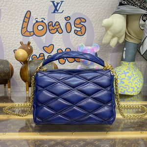 LV M23682 Louis Vuitton GO-14 MM Bag Navy Blue - Default Title - View 2