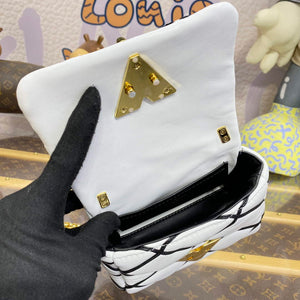 LV M23762 Louis Vuitton Pico GO-14 Bag Black/White - Default Title - View 9