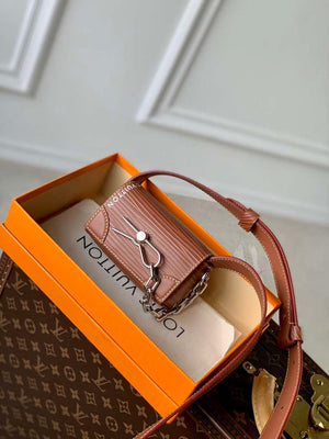LV M23837 Louis Vuitton Micro Steamer Wallet Brown - Default Title - View 3