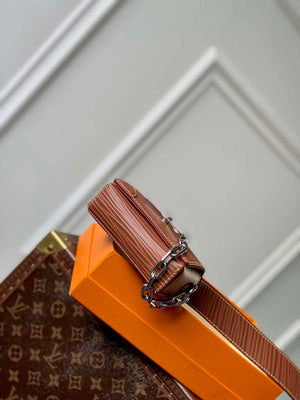 LV M23837 Louis Vuitton Micro Steamer Wallet Brown - Default Title - View 4