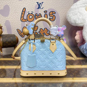LV M24062 Louis Vuitton Alma BB Bag Sky Blue - Default Title - View 1