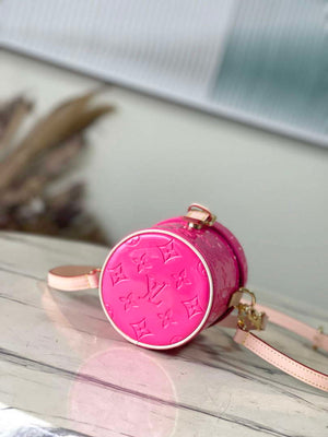 LV M24102 Louis Vuitton Astor Monogram Vernis Bag Neon Pink - Default Title - View 4