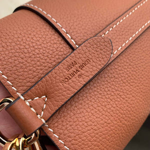 LV M24165 Louis Vuitton Lock and Walk Bucket Bag Cognac Brown - Default Title - View 8