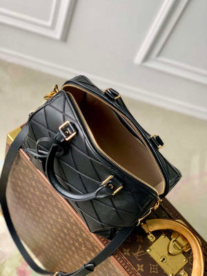 LV M24206 Louis Vuitton Speedy Bandouliere 25 Handbag Black - Default Title - View 9