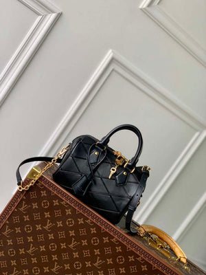 LV M24261 Louis Vuitton Speedy Bandouliere 20 Handbag Black - Default Title - View 1