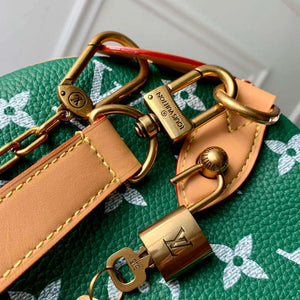 LV M24417 Louis Vuitton Speedy P9 Bandouliere 40 Bag Monogram Leather Green - Default Title - View 7