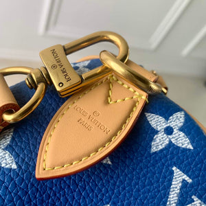 LV M24418 Louis Vuitton Speedy P9 Bandouliere 40 Bag Monogram Leather Blue - Default Title - View 5