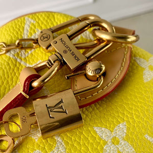 LV M24419 Louis Vuitton Speedy P9 Bandouliere 40 Bag Monogram Leather Fluorescent Yellow - Default Title - View 6