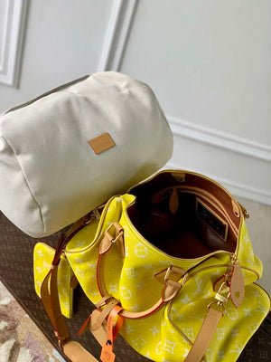 LV M24419 Louis Vuitton Speedy P9 Bandouliere 40 Bag Monogram Leather Fluorescent Yellow - Default Title - View 9