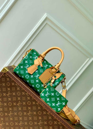 LV M24423 Louis Vuitton Speedy P9 Bandouliere 25 Bag Monogram Leather Green - Default Title - View 2