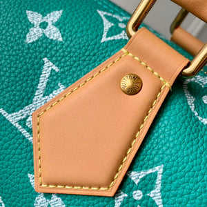 LV M24423 Louis Vuitton Speedy P9 Bandouliere 25 Bag Monogram Leather Light Green - Default Title - View 9