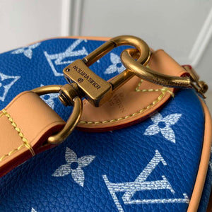 LV M24424 Louis Vuitton Speedy P9 Bandouliere 25 Bag Monogram Leather Blue - Default Title - View 6