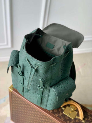 LV M24428 Louis Vuitton Christopher MM Backpack Forest Green - Default Title - View 8