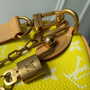 LV M24429 Louis Vuitton Speedy P9 Bandouliere 25 Bag Monogram Leather Fluorescent Yellow - Default Title - View 5