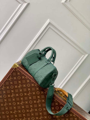 LV M24432 Louis Vuitton Keepall Bandouliere 25 Bag Forest Green - Default Title - View 2