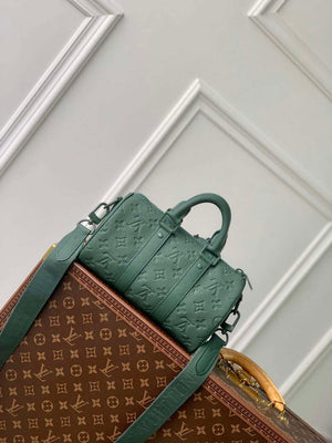 LV M24432 Louis Vuitton Keepall Bandouliere 25 Bag Forest Green - Default Title - View 3