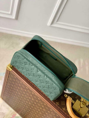 LV M24442 Louis Vuitton Dopp Kit Bag Forest Green - Default Title - View 9