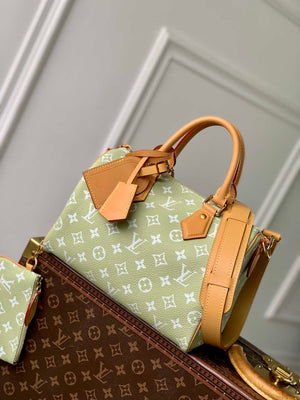 LV M24443 Louis Vuitton Speedy P9 Bandouliere 25 Bag Fruit Green Leather - Default Title - View 1