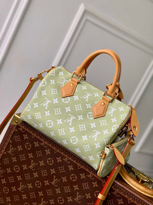 LV M24443 Louis Vuitton Speedy P9 Bandouliere 25 Bag Fruit Green Leather - Default Title - View 3