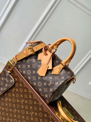 LV M24443 Louis Vuitton Speedy P9 Bandouliere 25 Bag Monogram Leather - Default Title - View 1
