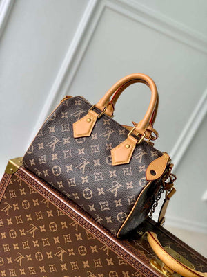 LV M24443 Louis Vuitton Speedy P9 Bandouliere 25 Bag Monogram Leather - Default Title - View 3