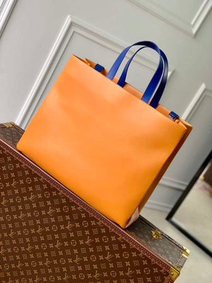 LV M24457 Louis Vuitton Shopper Tote MM Bag Safran - Default Title - View 3